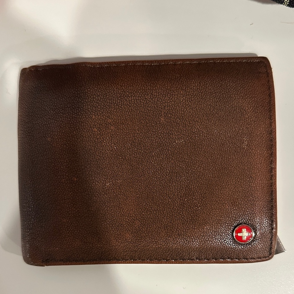 Swiss Tech Brown Leather Wallet